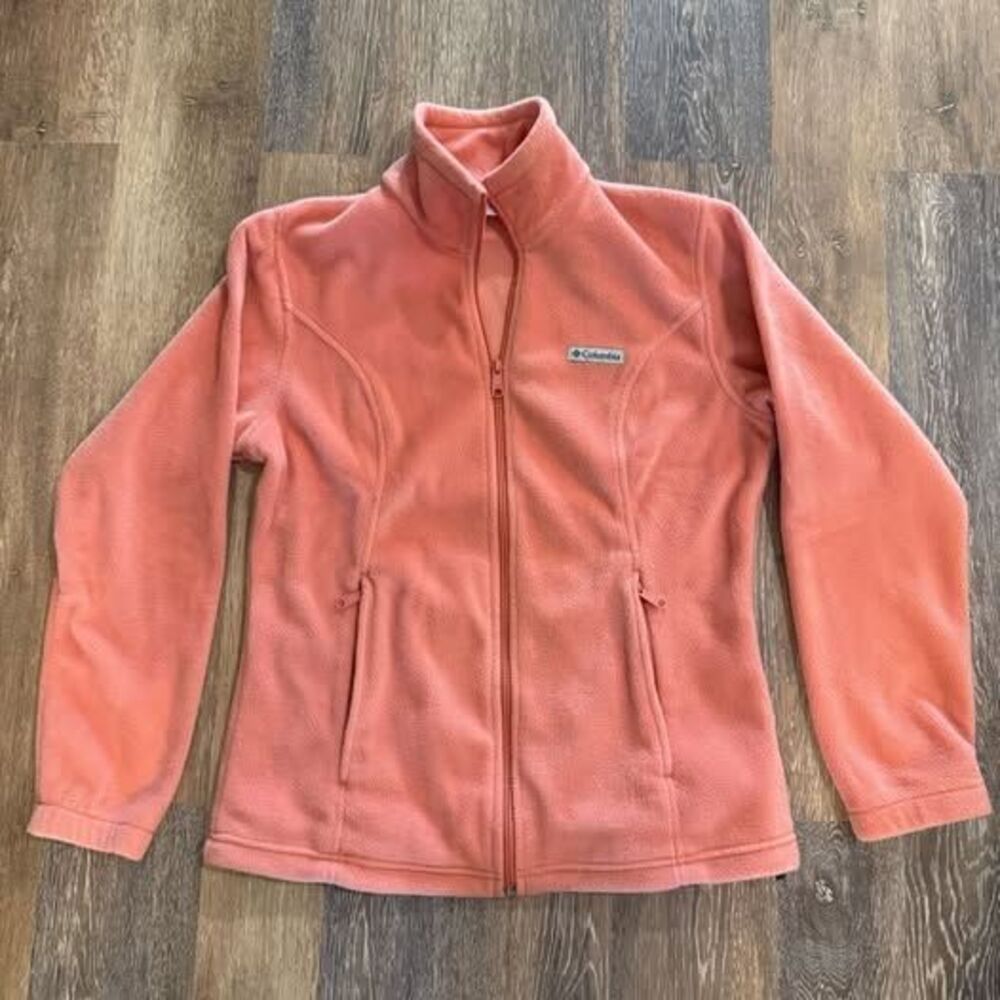 NWOT Columbia Women’s M Coral Full-Zip Fleece Jacket